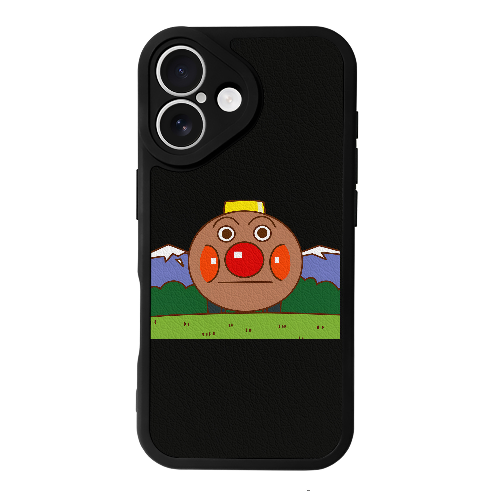 （画像用） アンパンマン Anpanman 【iPhone 16シリーズ対応】シリコンスマホケース（レザー調） 材質：シリコン